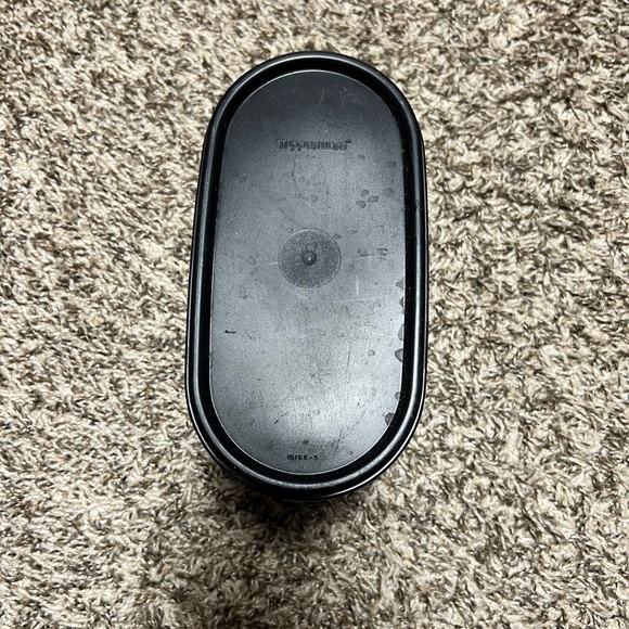 Tupperware Frosted Storage Container with Black Lid - Picture 2 of 5